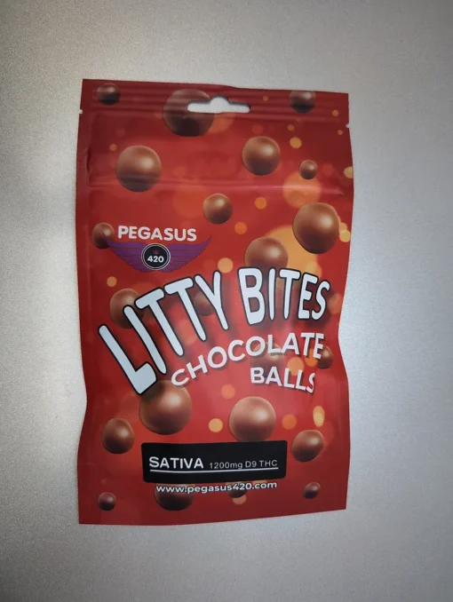 Litty Bites Chocolate Balls THC 1200mg